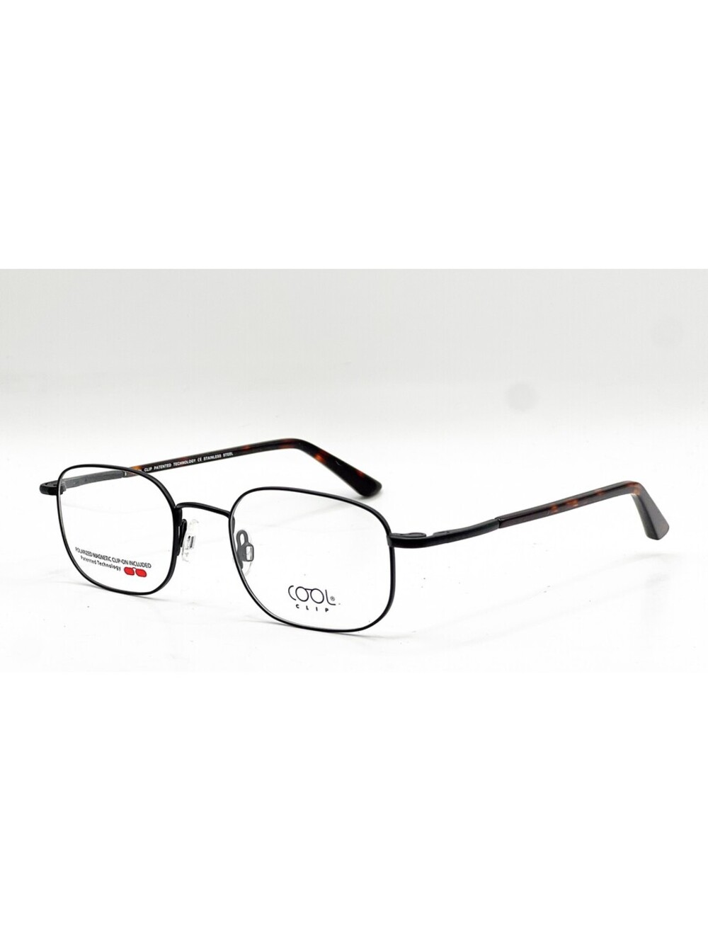Cool Clip Cc 836 90 Satin Black Authentic Eyeglasses 51-21-140
